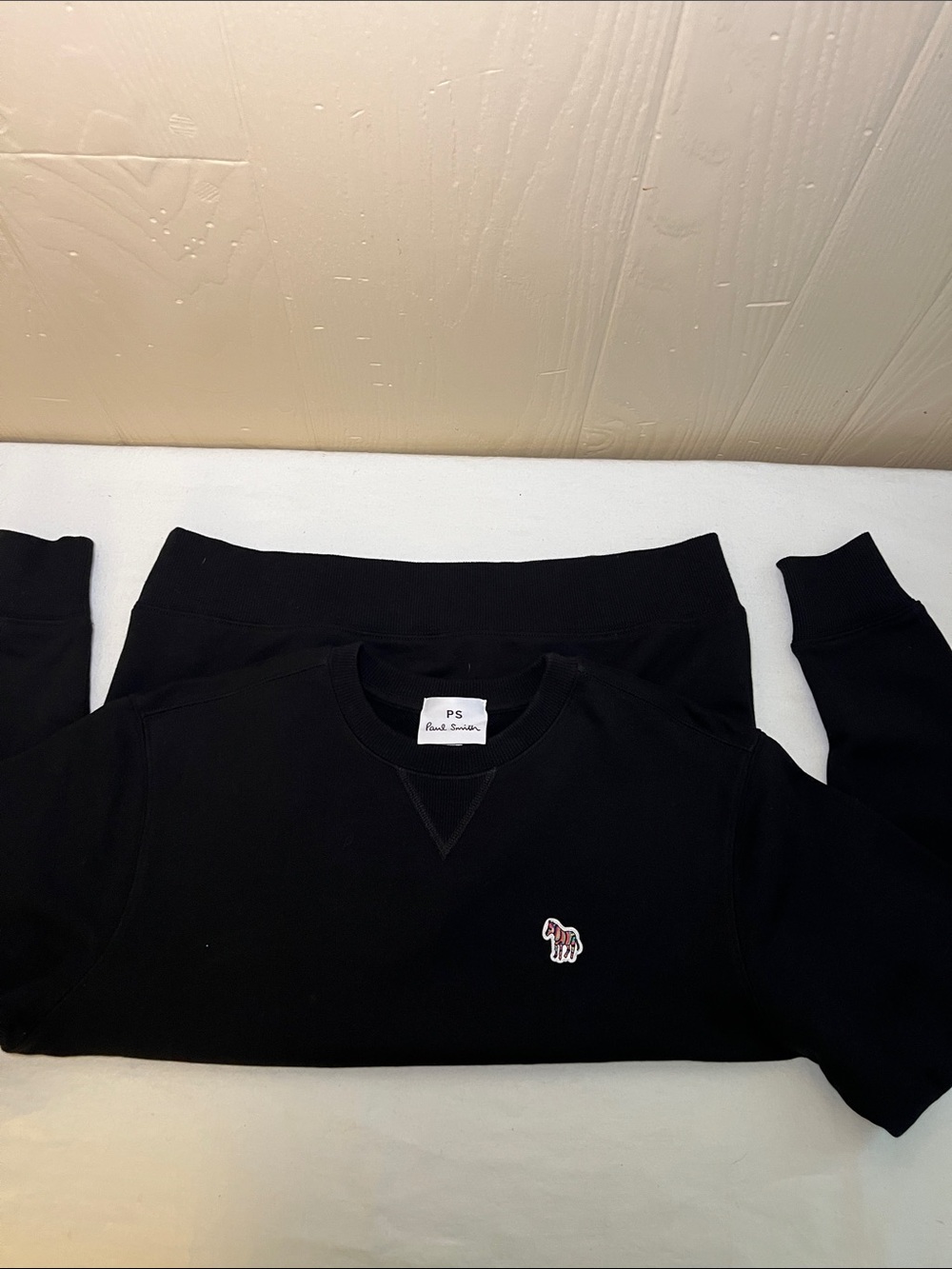 Like new Paul Smith Black Sweatshirt with Zebra Patch